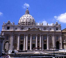 The Vatican and St Peters in Rome A view of the Vatican and St Peters in Rome