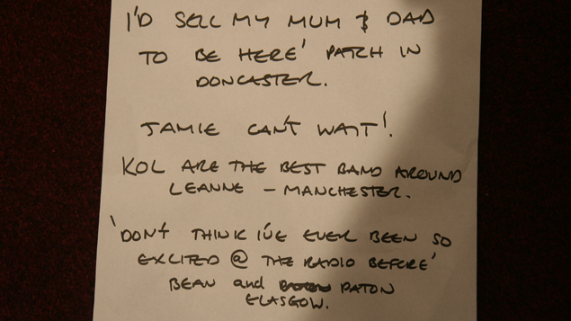 Radio 1 listeners want the band to know how much they love them!