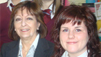 Bethan Guilfoyle and pupils