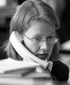 lady on phone
