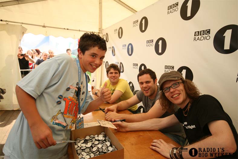 Signing sessions with The Hoosiers
