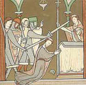 Image of Thomas Becket being murdered by knights