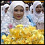 Mulher com flores