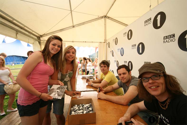 Signing sessions with The Hoosiers