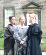 Shared Experience actors as Bronte Sisters  at  haworth Parsonage