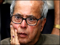 Minister Pranab Mukherjee