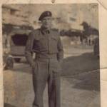 3 February 1944,  Nathania / Netanya, Palestine 'leave camp'. 3593603 Sergeant Pat McGuinness from Whitehaven, Cumberland, then serving with the 7th Queen's Own Hussars, Royal Armoured Corps. Pat was killed in action in Italy 17 July 1944. He is buried at Ancona.