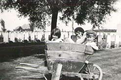 Children playing in the war cemeteries in Ypres between the wars'courtesy of John Gabriel