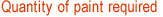 Quantity of paint required