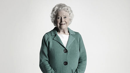 June Spencer plays Peggy Woolley