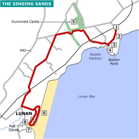Map of the walk