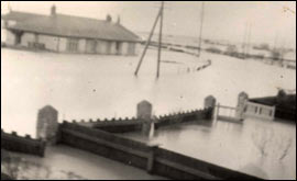 Flooding at Trusthorpe.