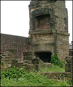Ruins on the site of Sheffield Manor Lodge