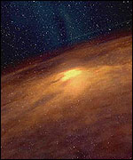 Picture: the sun begins to form