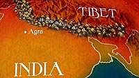 Graphic of the Himalayas region