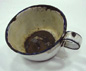 World War 1 Mug with bullet lodged in base