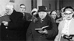 People singing in church