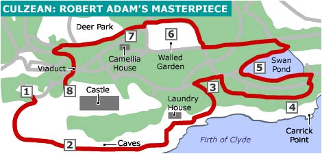 Map of the walk