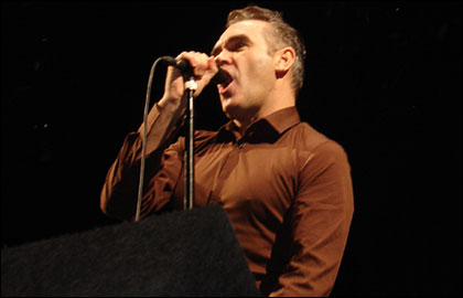 Morrissey on stage at V Festival 2006