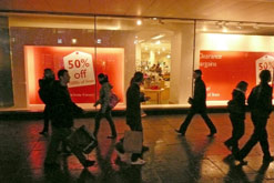 Shoppers on Oxford St