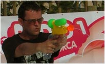 Water pistols at dawn