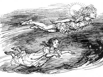 Image from Shirley Hughes' illustrated edition of 'Peter Pan and Wendy'
