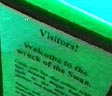 Notice to visitors at a wreck site
