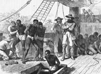 Slaves in transit (Getty Images/Hulton Archive)