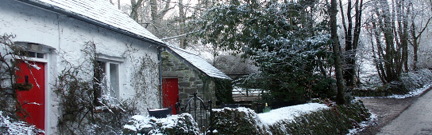 Cottage in the snow