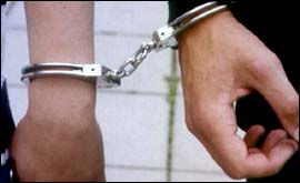 A man is arrested 