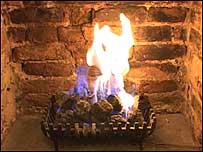 Gas fire