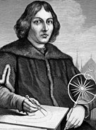 Engraved portrait of Nicolaus Corpernicus