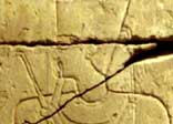 Psametik III, on a relief in a chapel in the temple of Karnak