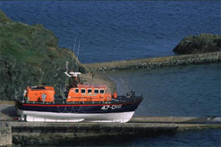Image: RNLI Life Boat on launch ramp