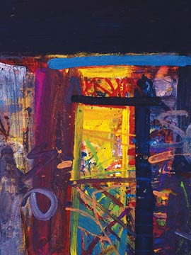 Ruin - Capileira by Barbara Rae. Image courtesy of The Adam Gallery.