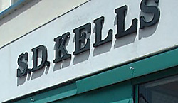 Signage for S.D. Kells in Lisnaskea in Fermanagh