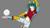 Kickin' the ball...