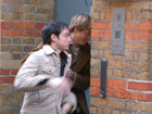 Art and Jones in the alley
