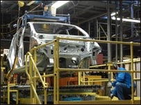 Car shell at Nissan