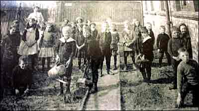 Children gardening