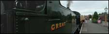 Steam train on Severn Valley Railway
