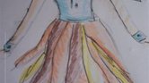 Burnt autum dress...
