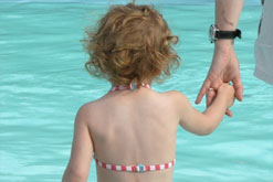 Image: toddler on holiday