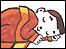 Sleeping boy cartoon