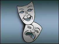 Tragedy and comedy masks