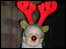 Girl dressed as a reindeer