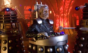 Davros and daleks in Doctor Who: Journey's End