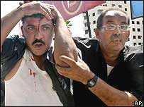 Ferido em Gaza