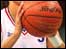 Basketball player with ball