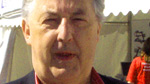Y Parchedig D Ben rees ar faes yr Eisteddfod